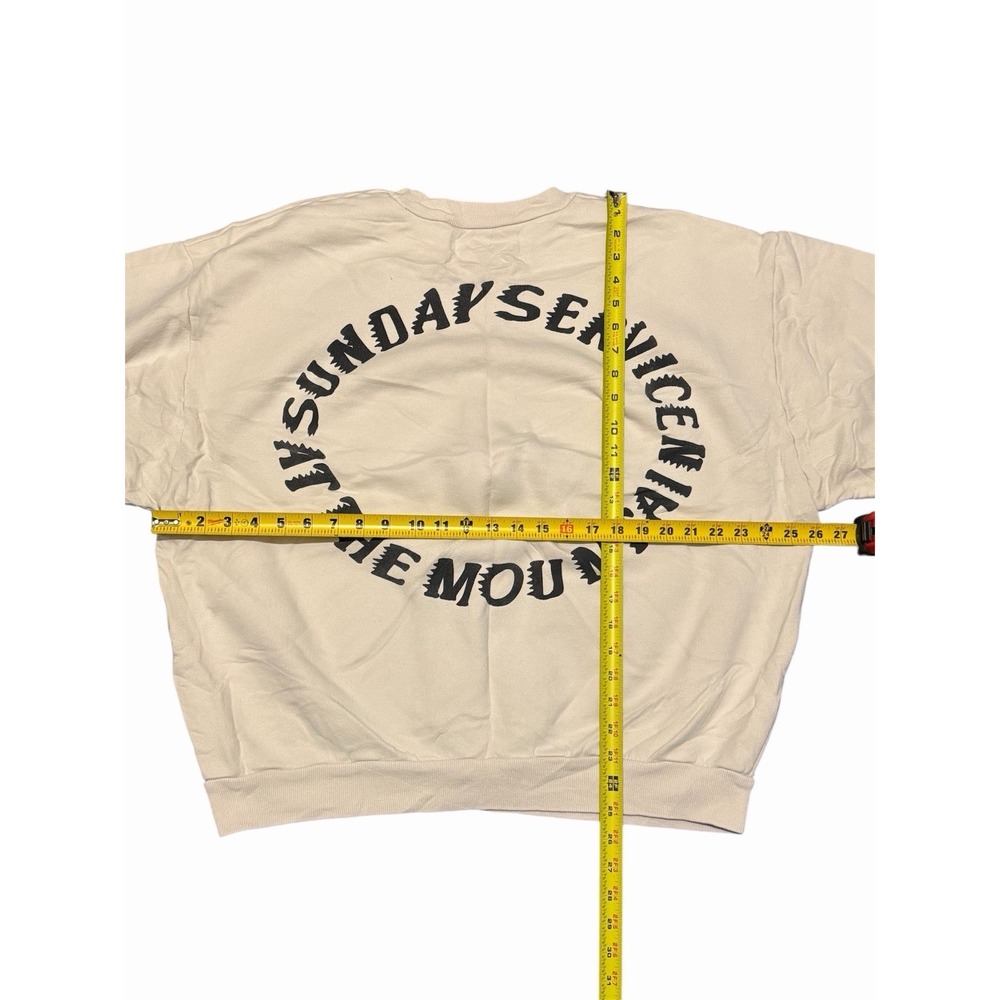Yeezy HOLY SPIRIT SUNDAY SERVICE Kanye West Coachella Crewneck Size Large Cream - Picture 5 of 5